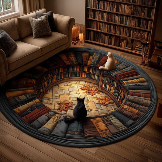 Cat Purrs Quilted Round Mat GFTOMA6612