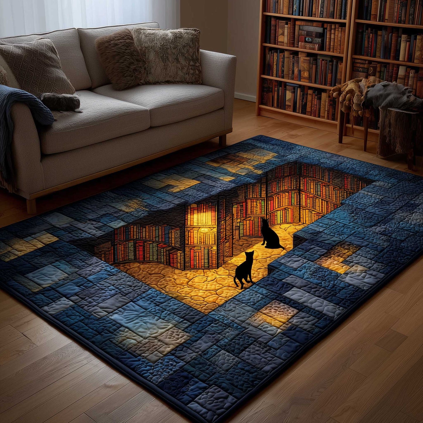 Whiskered Library Area Rug GFTOMA6621