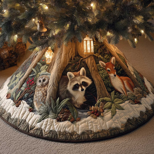 Woodland Den Quilted Tree Skirt GFTOMA6644