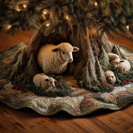 Sheep Quilted Tree Skirt GFTOMA6861