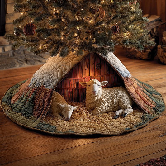 Sheep Quilted Tree Skirt GFTOMA6864