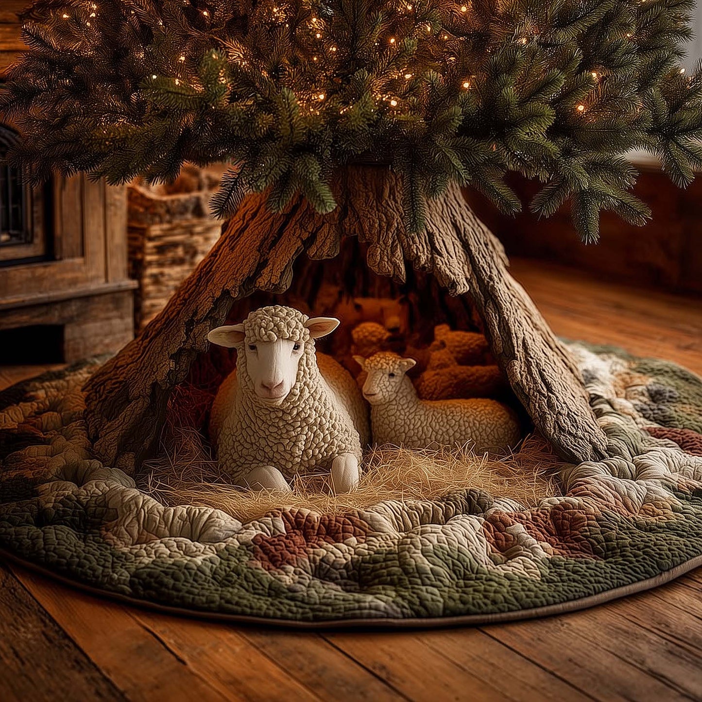 Sheep Quilted Tree Skirt GFTOMA6865