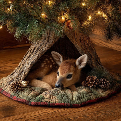 Deer Quilted Tree Skirt GFTOMA6915