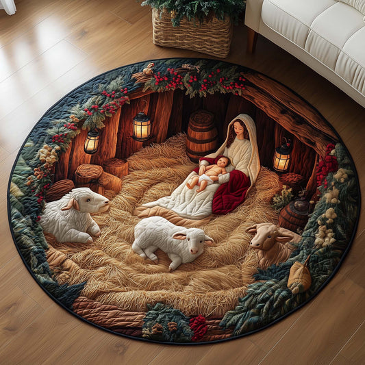 Christian Quilted Round Mat GFTOMA6957