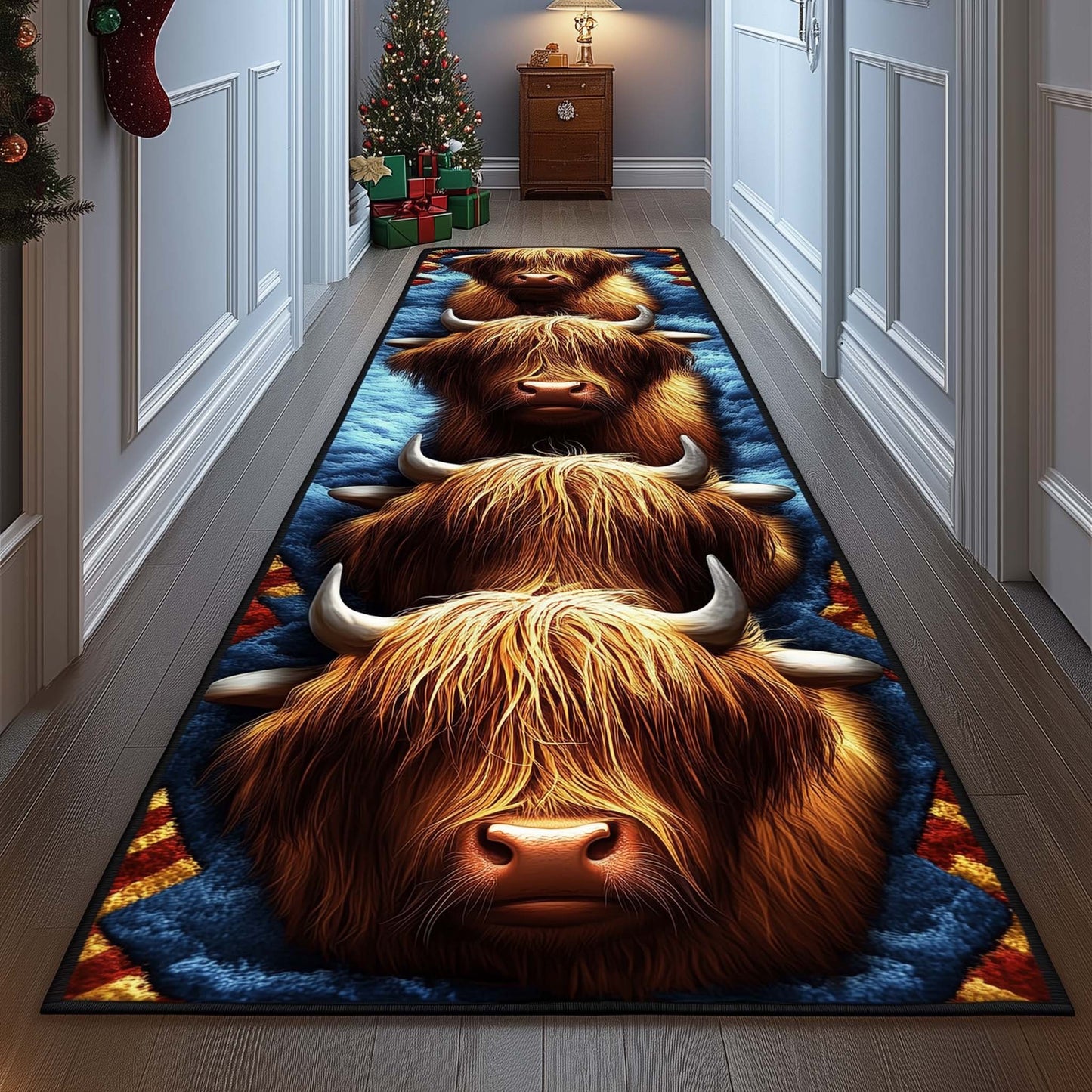 Highland Cow Runner Rug GFTOMA7049