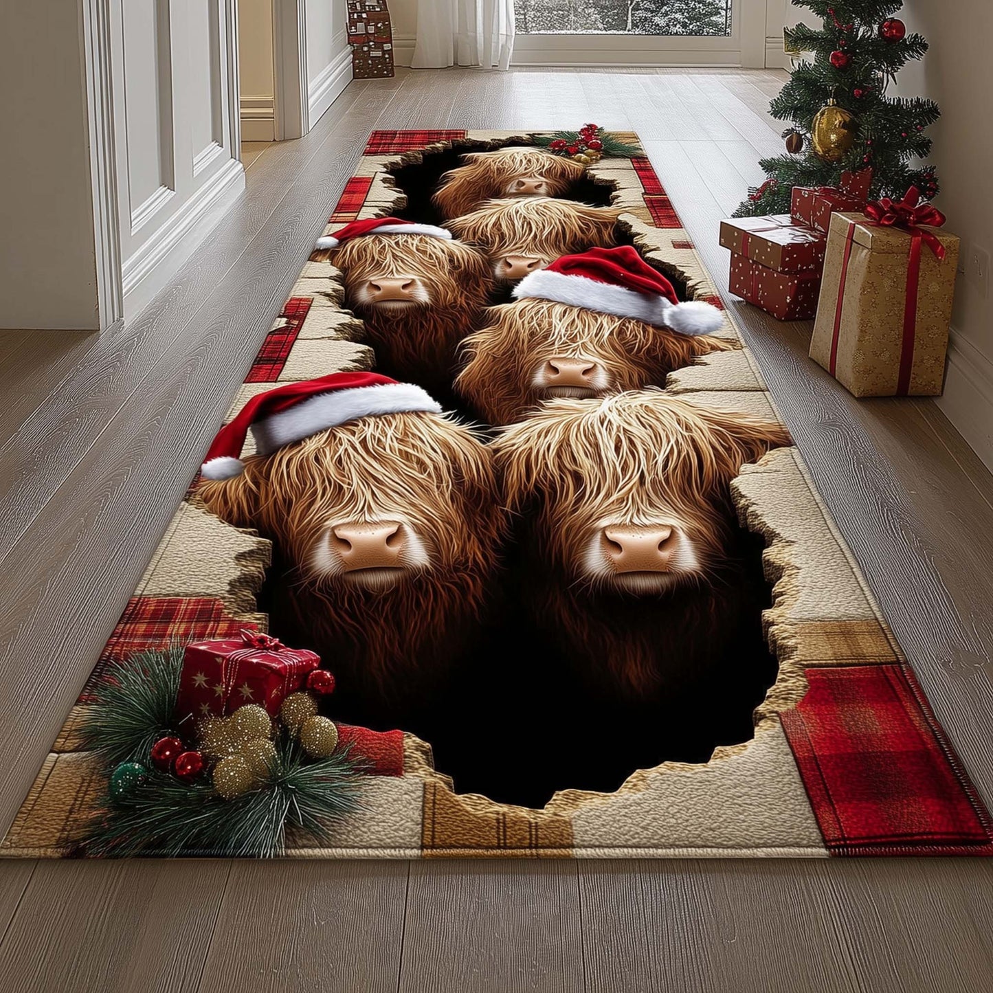Highland Cow Runner Rug GFTOMA7053
