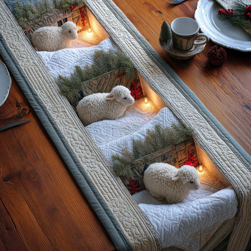 Sheep Quilted Table Runner GFTOMA7058