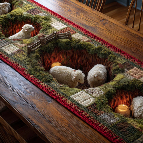 Sheep Quilted Table Runner GFTOMA7061