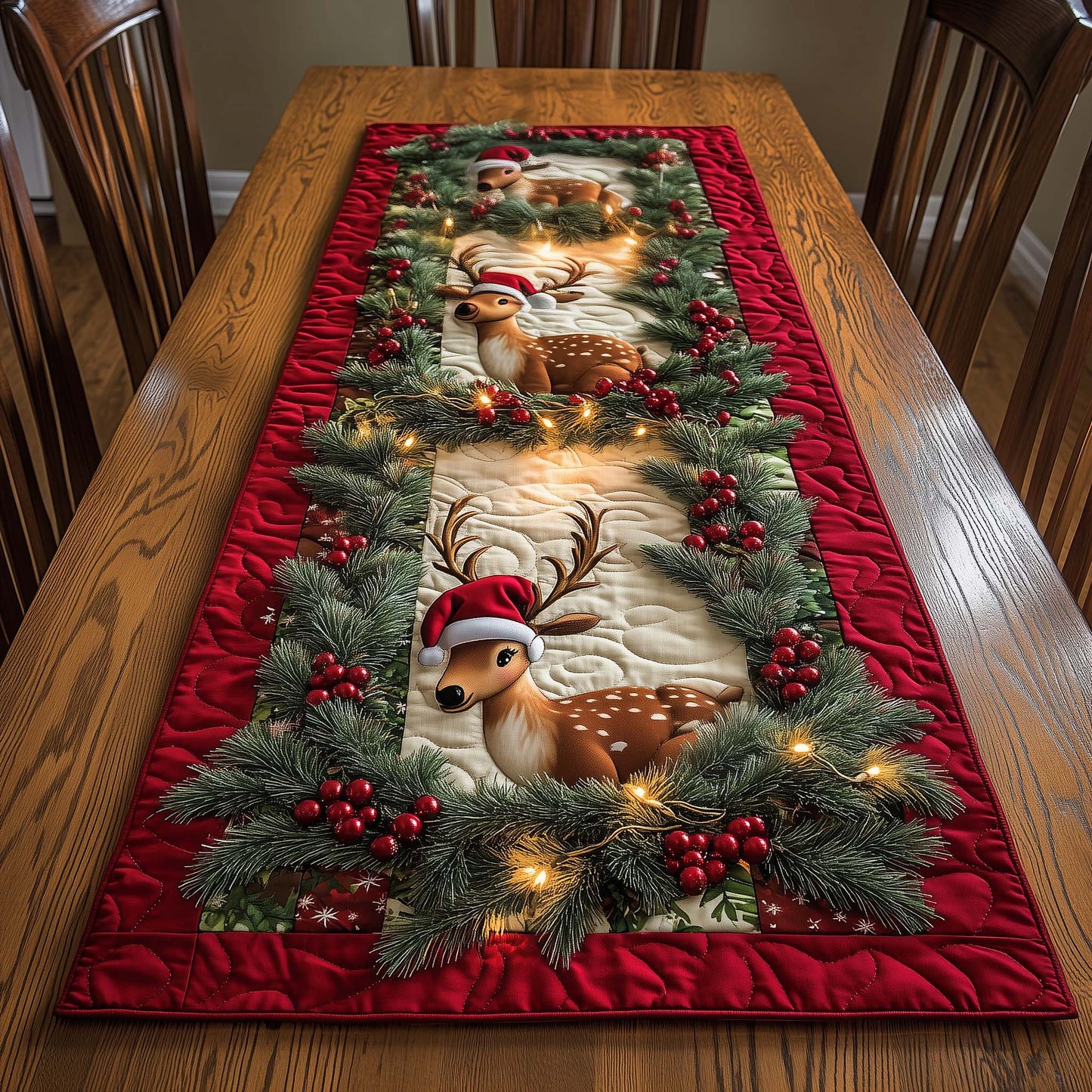Reindeer Quilted Table Runner GFTOMA7064