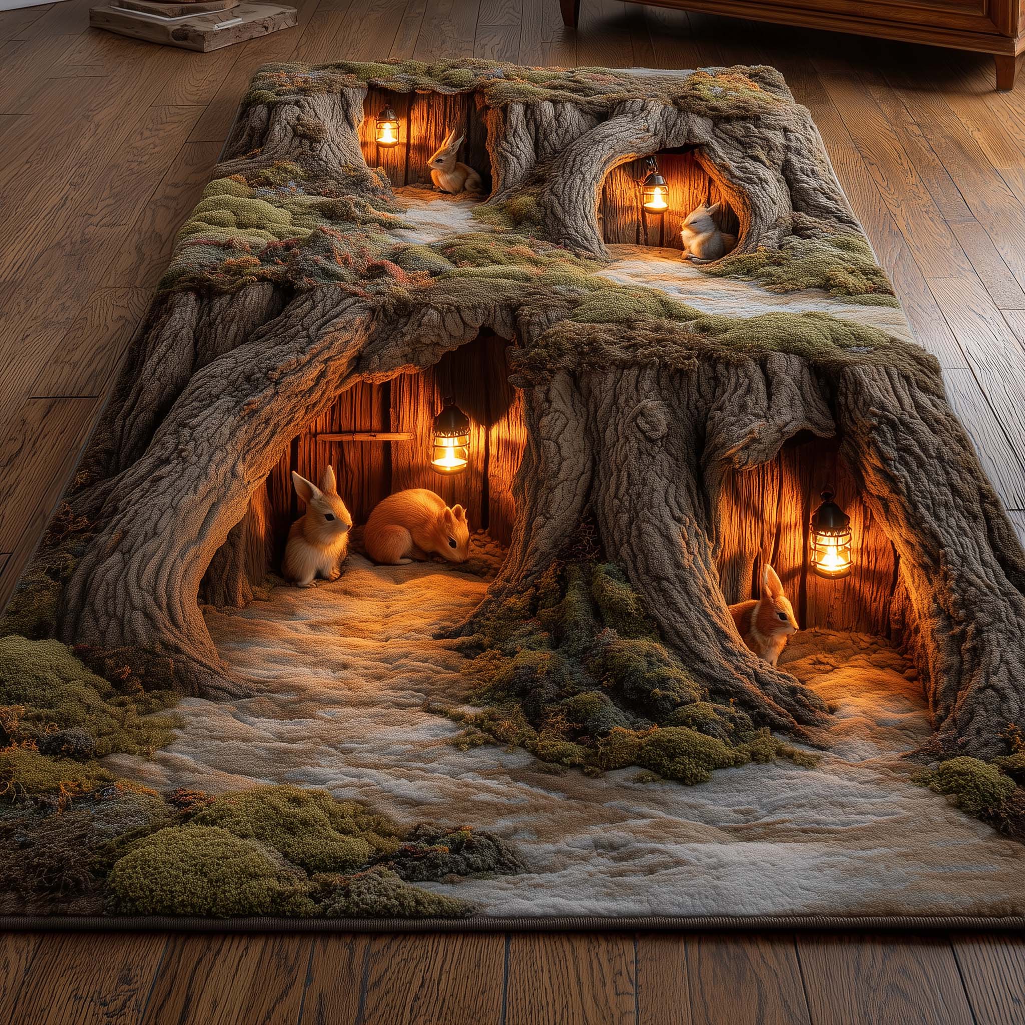 Book Den Rug Woodland Den Area Rug GFTOMA7100 – Willow Quilt