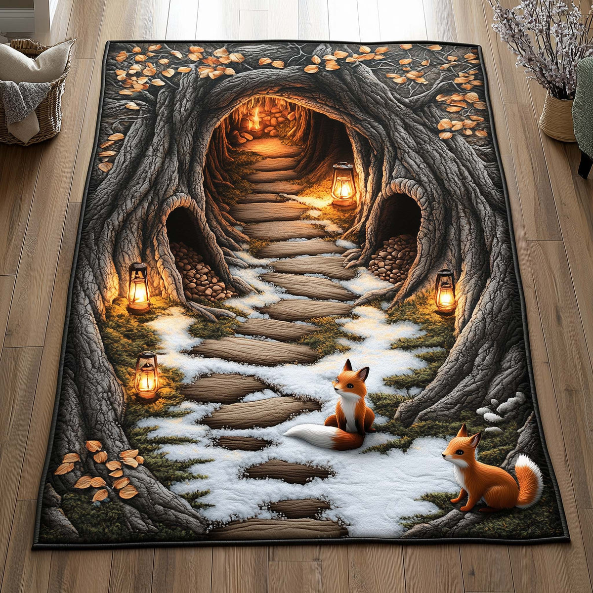 Book Den Rug Woodland Den Area Rug GFTOMA7103 – Willow Quilt