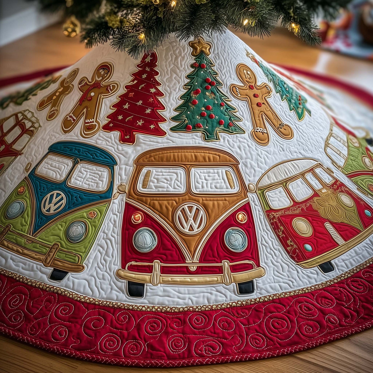 Joyful Journey Quilted Tree Skirt GFTOMA7106