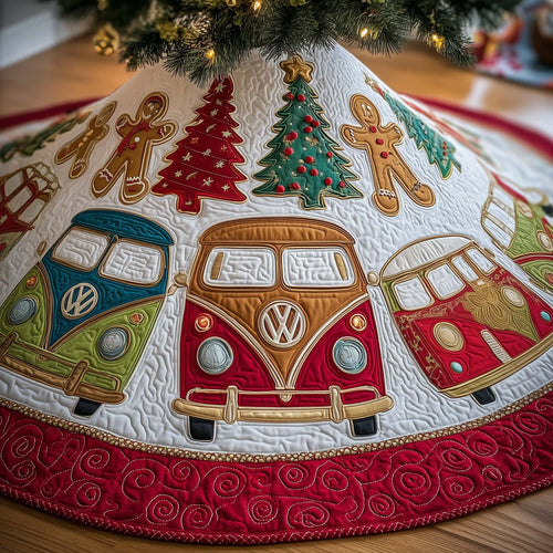 Joyful Journey Quilted Tree Skirt GFTOMA7106