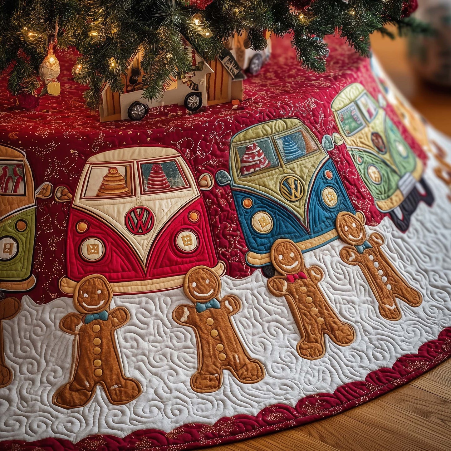 Joyful Journey Quilted Tree Skirt GFTOMA7107