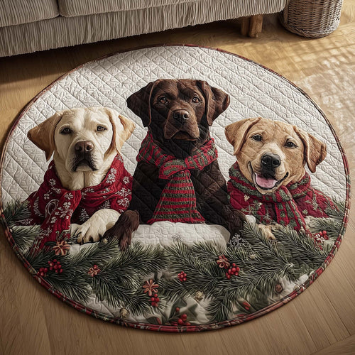 Labrador Quilted Round Mat GFTOMA7157