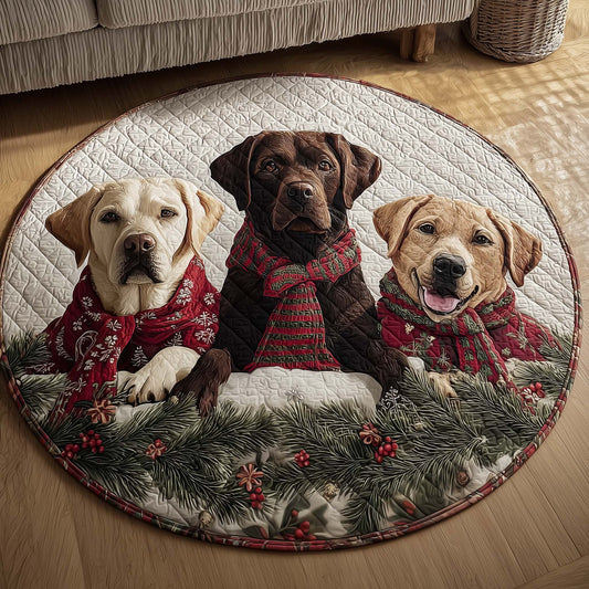 Labrador Quilted Round Mat GFTOMA7157