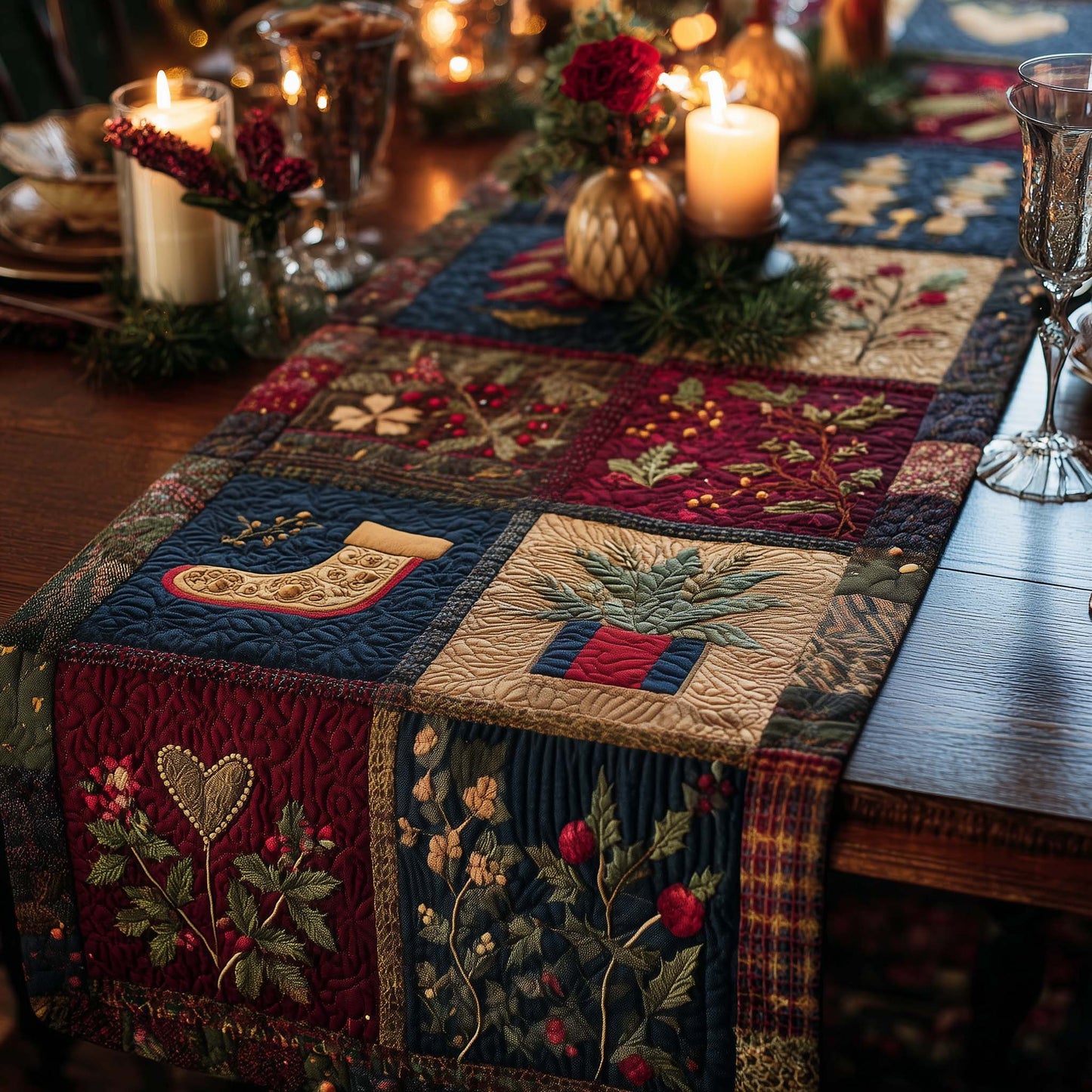 Christmas Vibe Quilted Table Runner GFTOMA7278