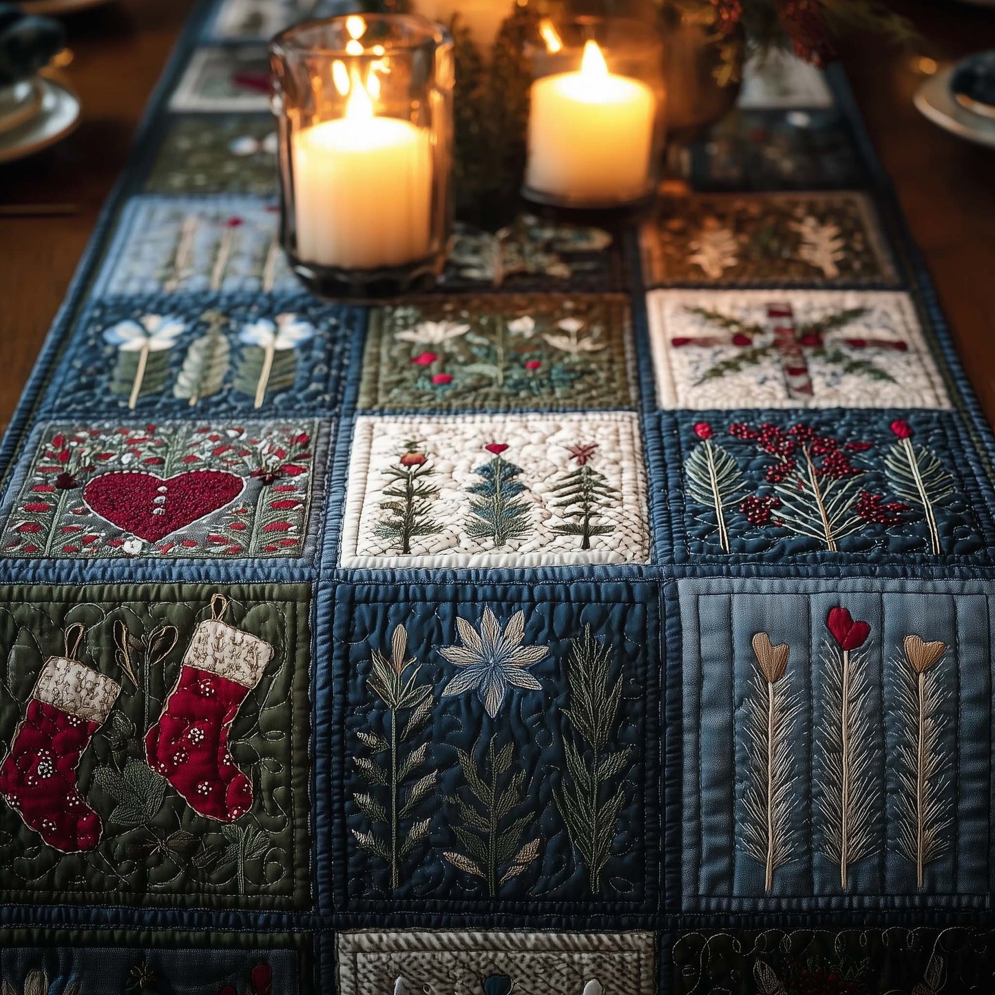 Christmas Vibe Quilted Table Runner GFTOMA7279