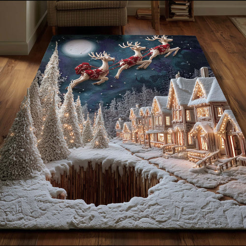 Snowy Village Area Rug GFTOMA7381