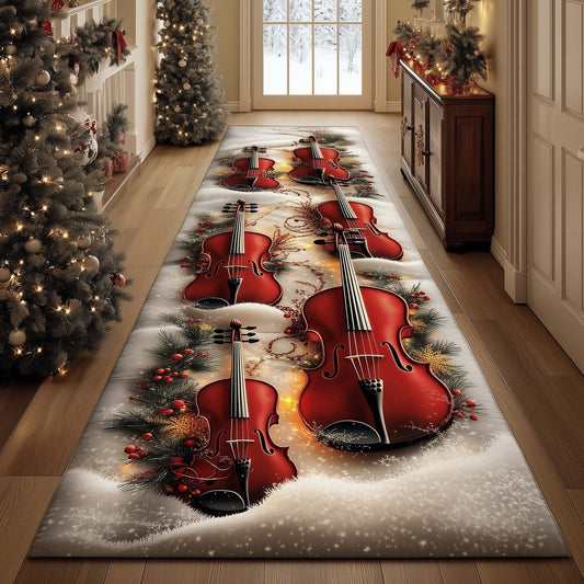Elegant Violin Runner Rug GFTOMA7584