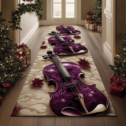 Elegant Violin Runner Rug GFTOMA7586