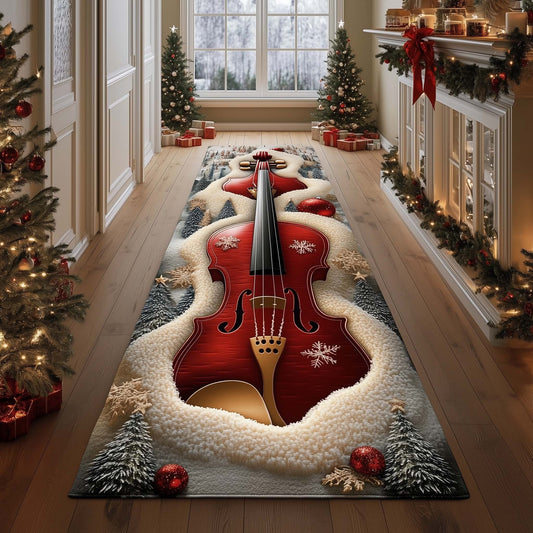 Elegant Violin Runner Rug GFTOMA7587