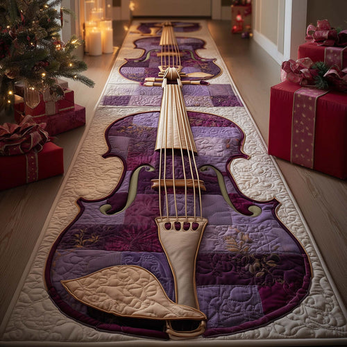 Elegant Violin Runner Rug GFTOMA7590