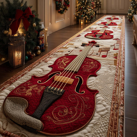 Elegant Violin Runner Rug GFTOMA7591