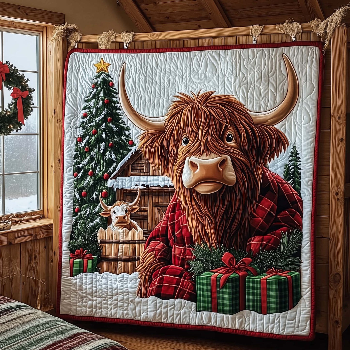 Highland Cow Quilted Blanket GFTOMA7608