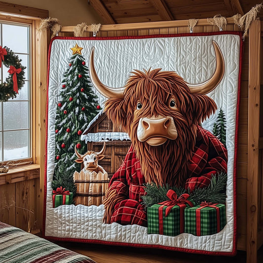 Highland Cow Quilted Blanket GFTOMA7608