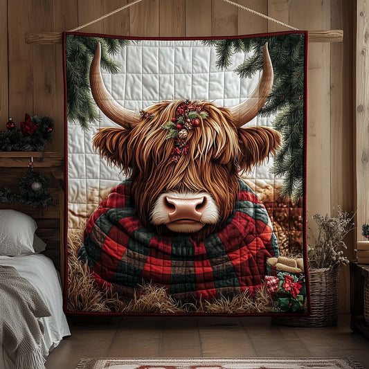 Highland Cow Quilted Blanket GFTOMA7612