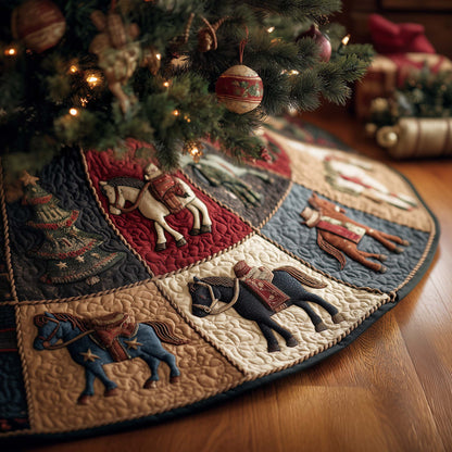 Horse Quilted Tree Skirt GFTOMA7676