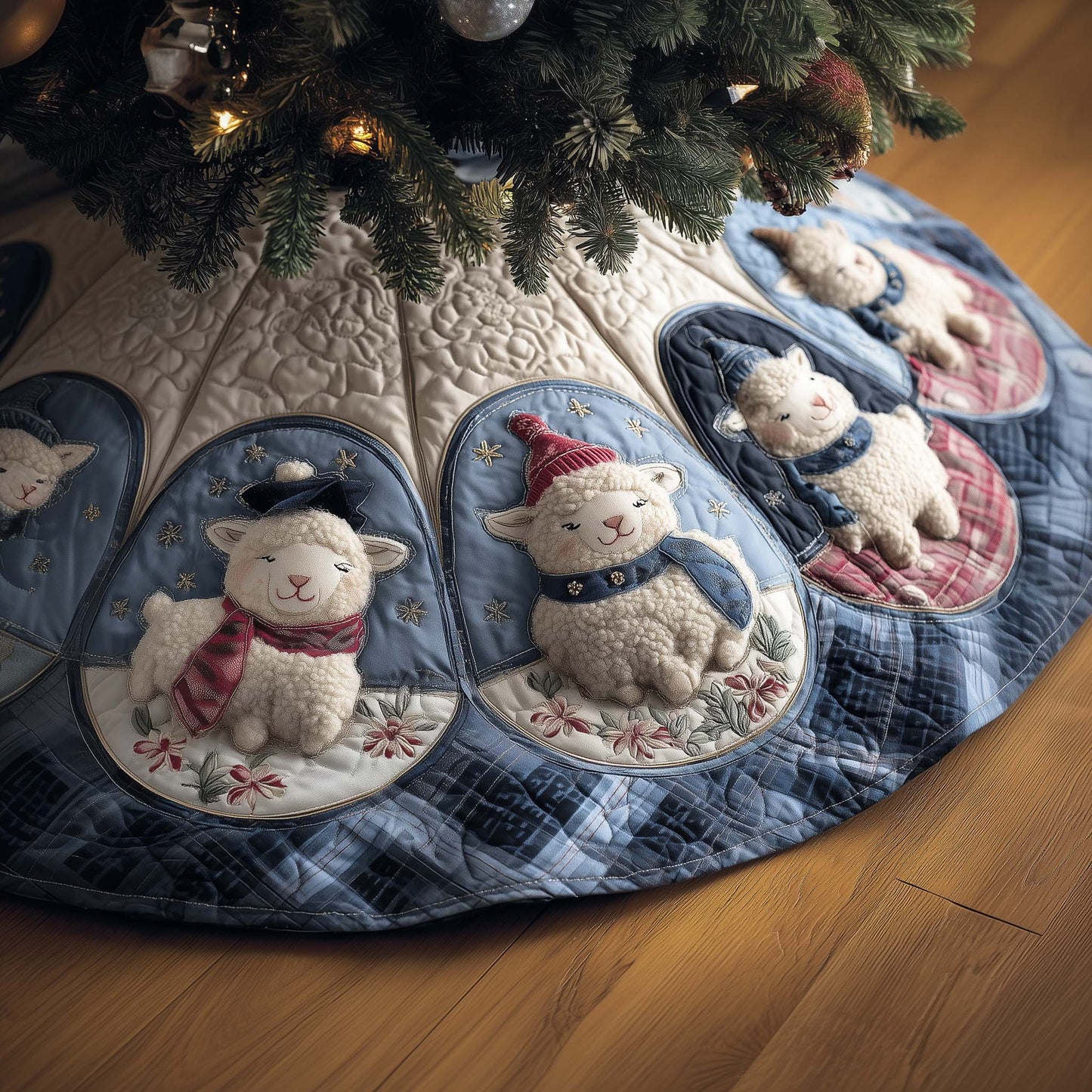 Sheep Quilted Tree Skirt GFTOMA7685