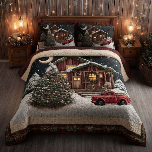 Winter Barn 3-Piece Quilted Bedding Set GFTOMA7717
