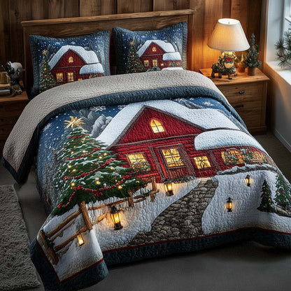 Winter Barn 3-Piece Quilted Bedding Set GFTOMA7719