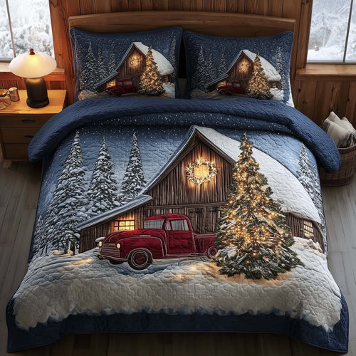 Winter Barn 3-Piece Quilted Bedding Set GFTOMA7720