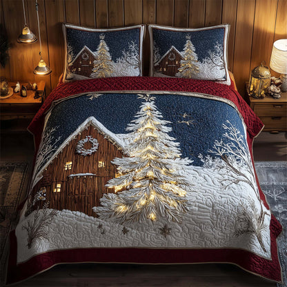 Winter Barn 3-Piece Quilted Bedding Set GFTOMA7721