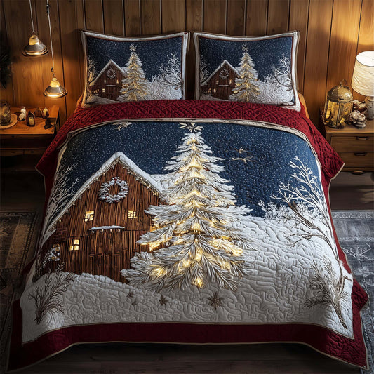 Winter Barn 3-Piece Quilted Bedding Set GFTOMA7721