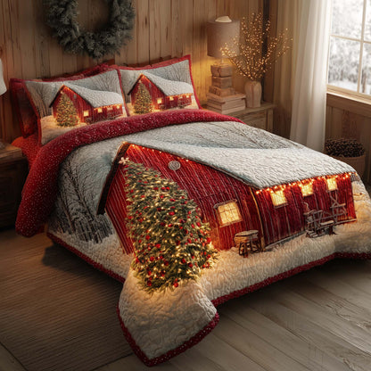 Winter Barn 3-Piece Quilted Bedding Set GFTOMA7722