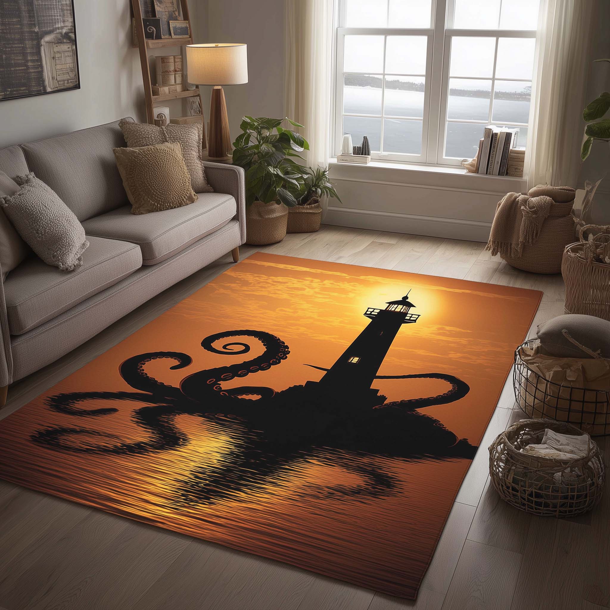 Winter Lighthouse Area Rug GFTOMA7771 – Willow Quilt
