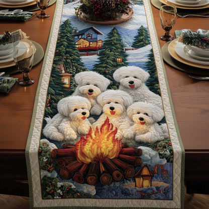 Bichon Quilted Table Runner GFTOMA7780