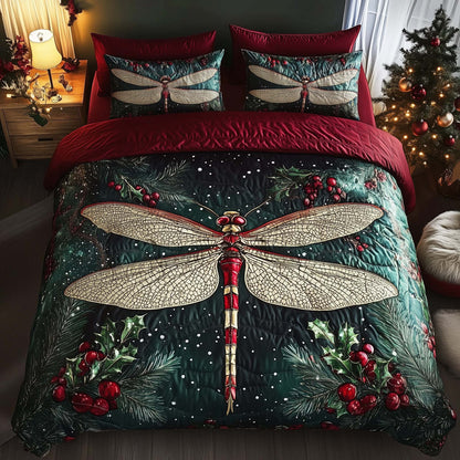 Dragonfly 3-Piece Quilted Bedding Set GFTOMA7799