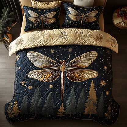 Dragonfly 3-Piece Quilted Bedding Set GFTOMA7800