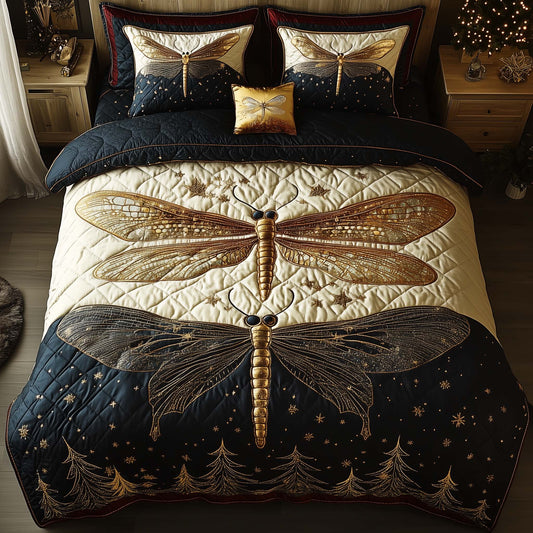 Dragonfly 3-Piece Quilted Bedding Set GFTOMA7801