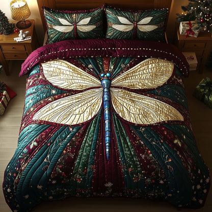 Dragonfly 3-Piece Quilted Bedding Set GFTOMA7803