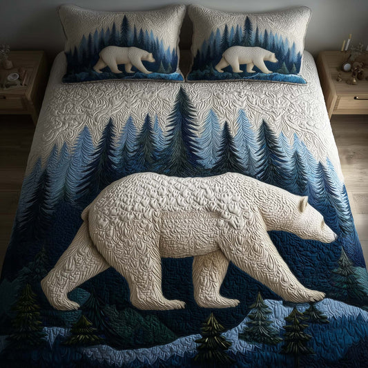 Polar Bear 3-Piece Quilted Bedding Set GFTOMA7840