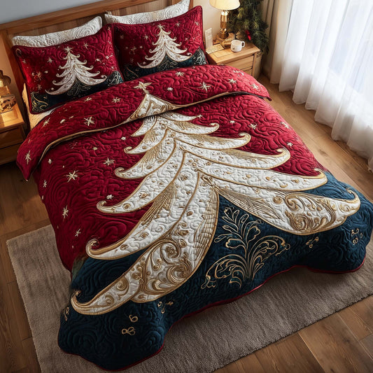 Evergreen Charm 3-Piece Quilted Bedding Set GFTOMA7847
