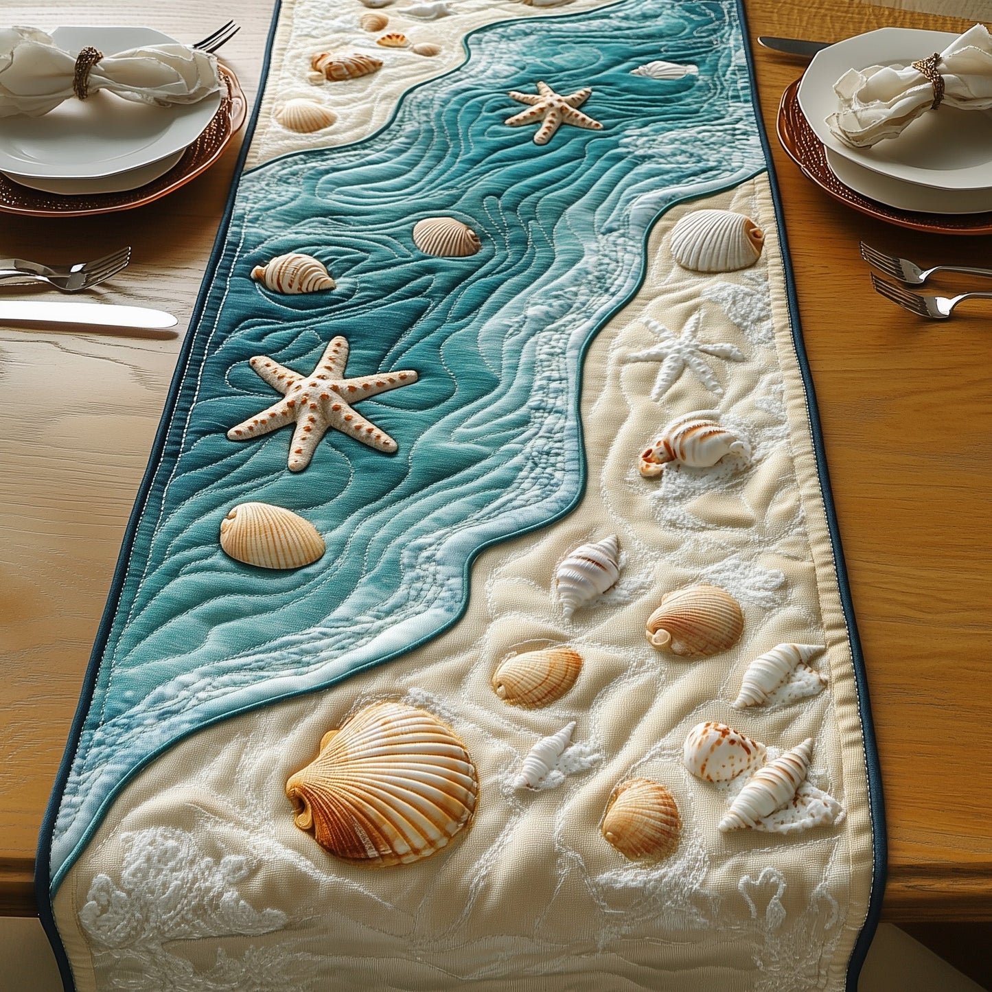 Ocean Breeze Quilted Table Runner GFTOMA787