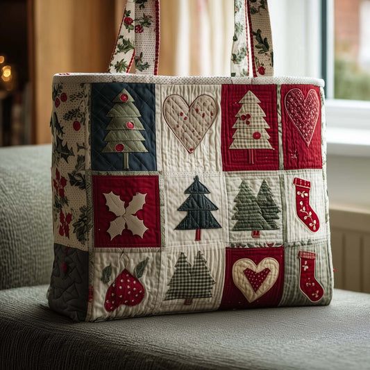 Christmas Vibe Quilted Tote Bag GFTOMA7882