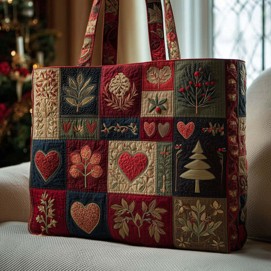Christmas Vibe Quilted Tote Bag GFTOMA7885